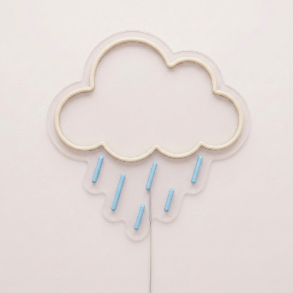 Enseigne néon LED CLOUD — motif nature, fabriquée sur-mesure par Lumicorne (vue 2)