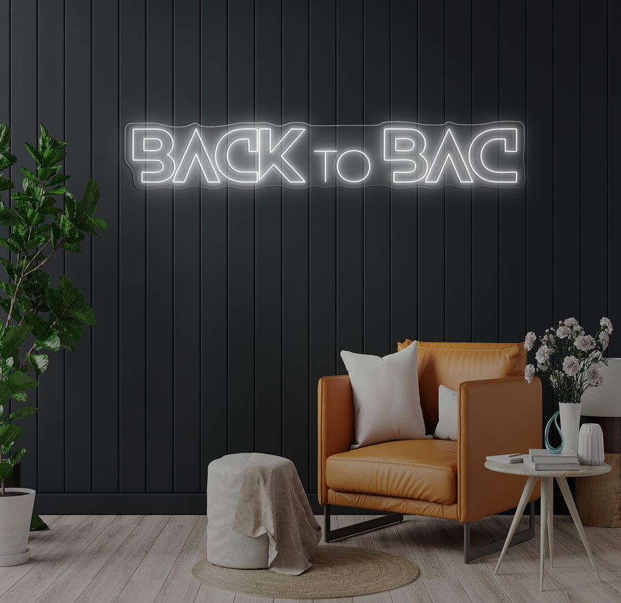 Custom LED Neon Sign BACK to BAC
