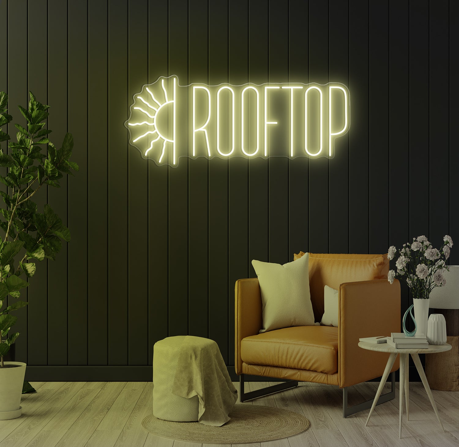 Enseigne LED Néon Personnalisée R2 Le Rooftop