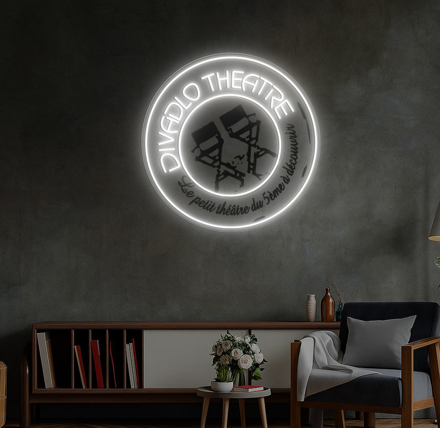Enseigne LED Néon Personnalisée Divadlo Théâtre
