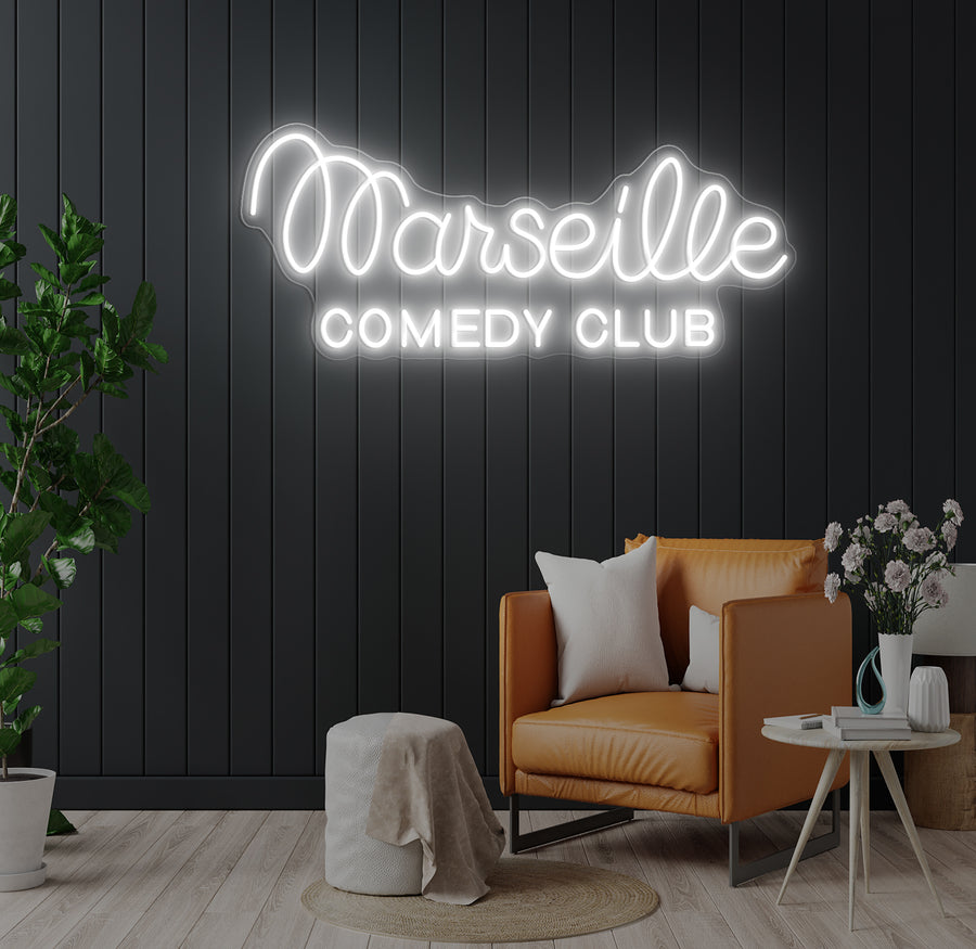 Enseigne LED Néon Personnalisée Marseille Comedy Club