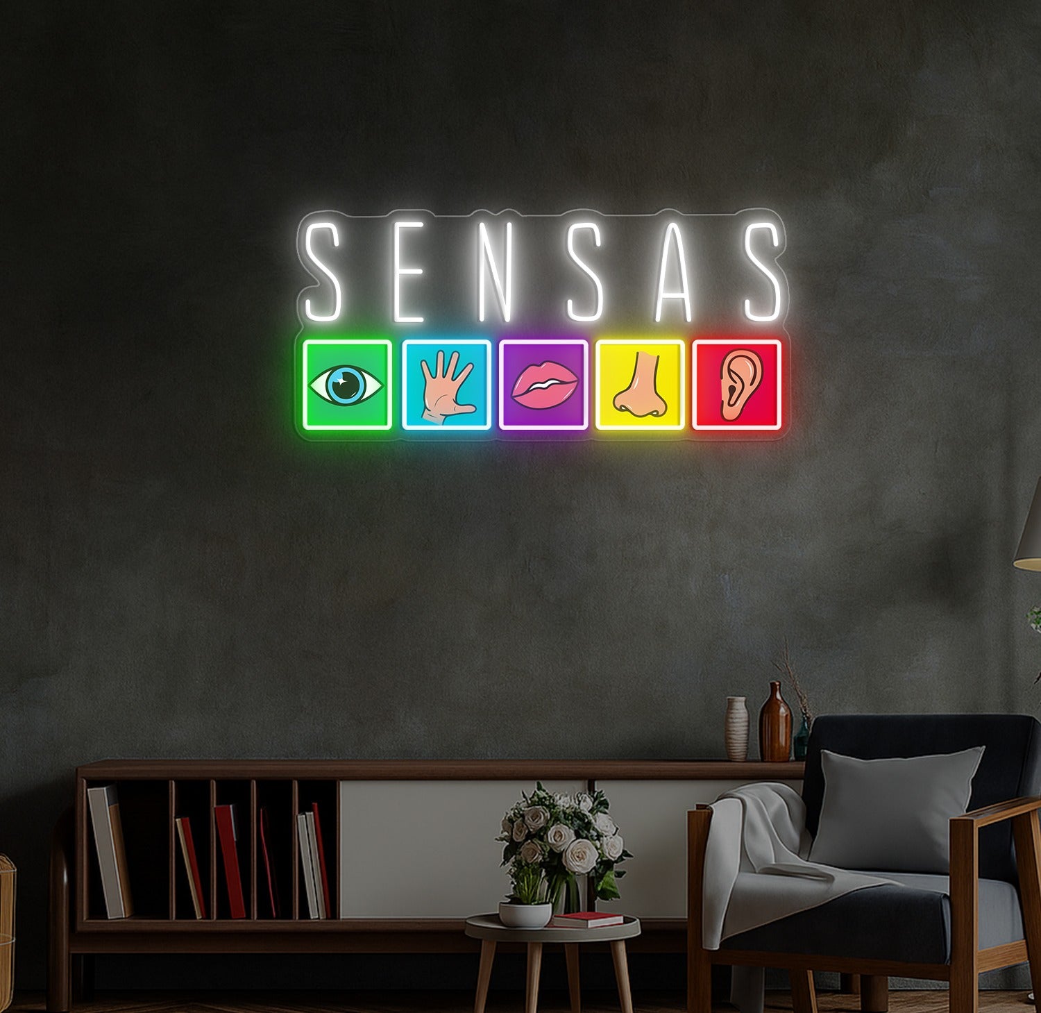 Enseigne LED Néon Personnalisée SENSAS Marseille