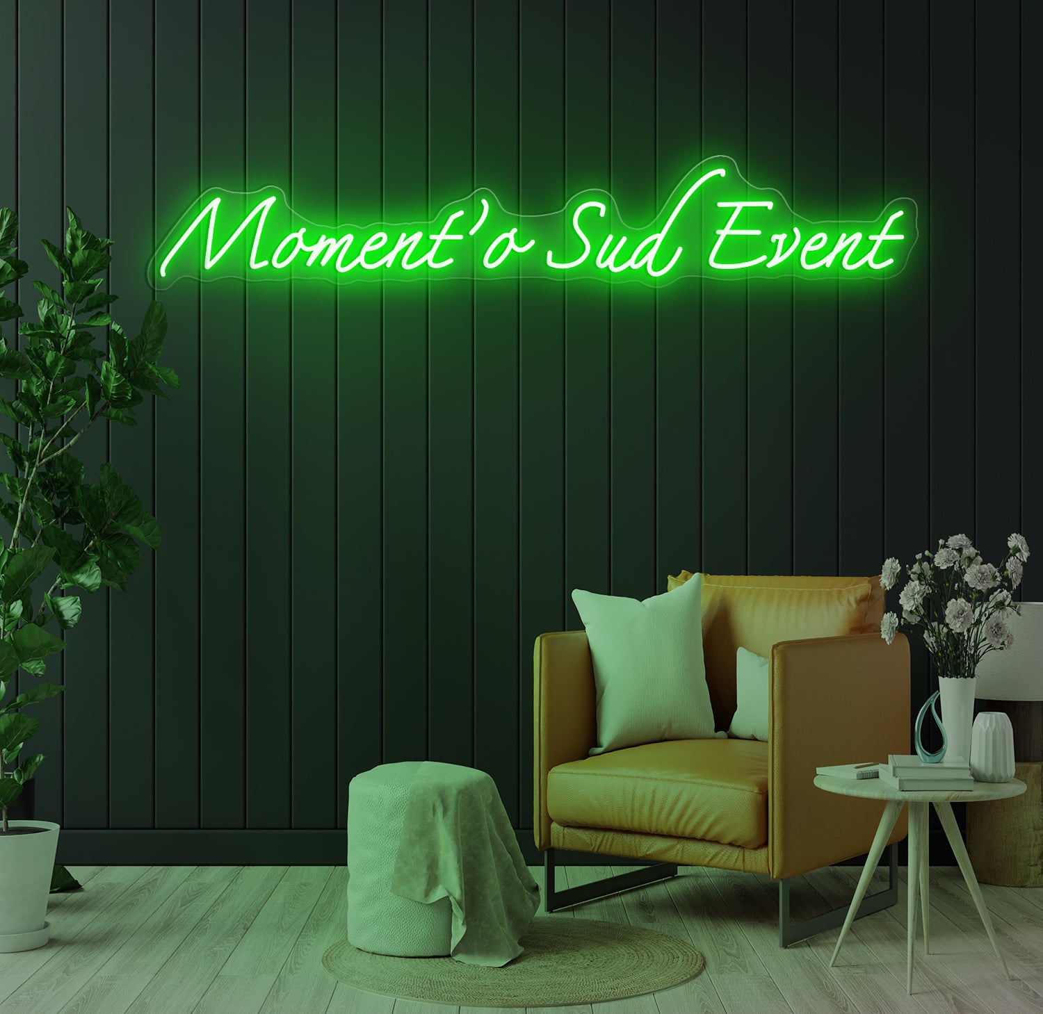 Custom LED Neon Sign for Moment'o Sud Event