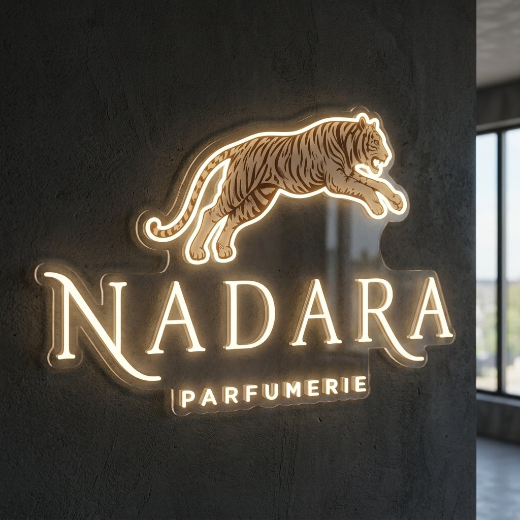 NADARA PARFUMERIE - Enseigne néon LED personnalisé