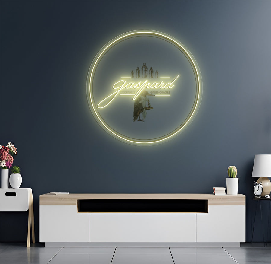Enseigne LED Néon Personnalisée Bar Gaspard