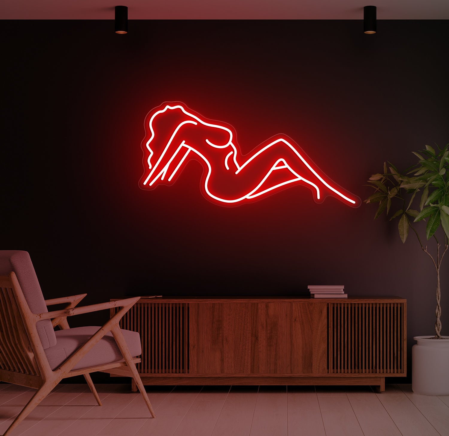 Enseigne LED Néon Personnalisée Sexy Girl