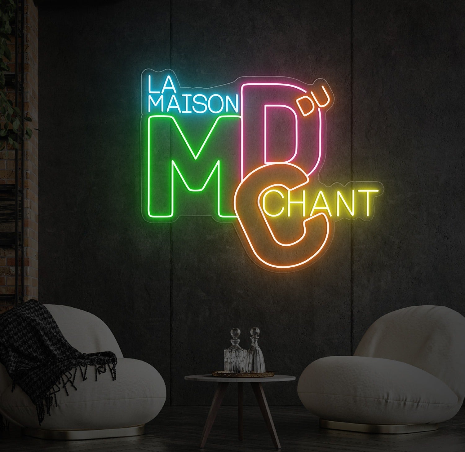 Enseigne LED Néon Personnalisée La Maison du Chant
