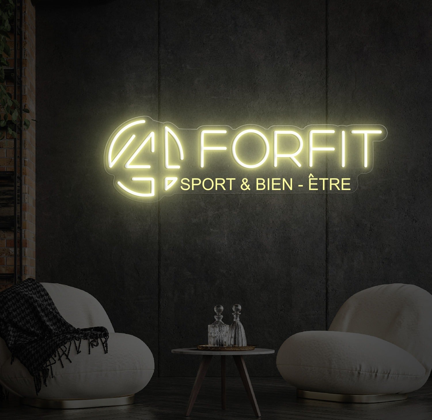 Enseigne LED Néon Personnalisée Forfit Sport & Bien-Être