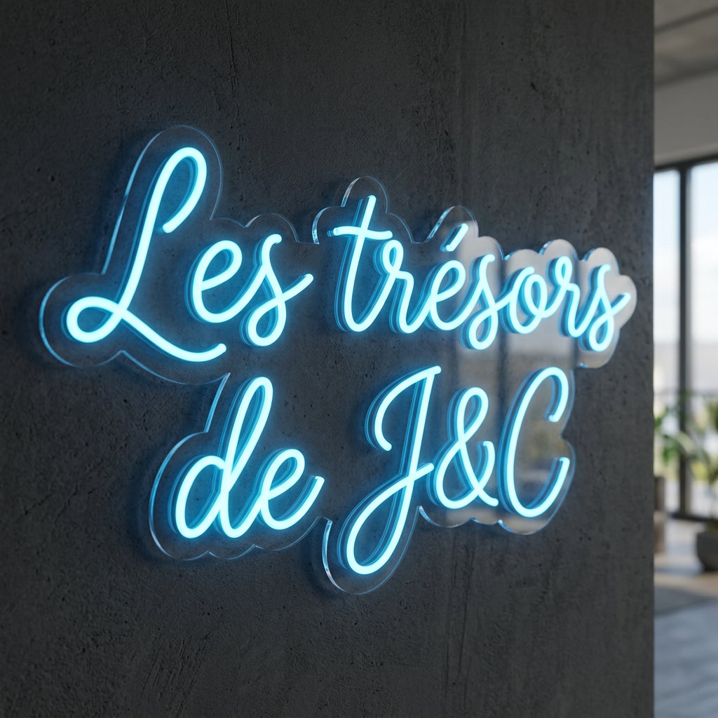 Les trésors de J&C - Enseigne néon LED personnalisé