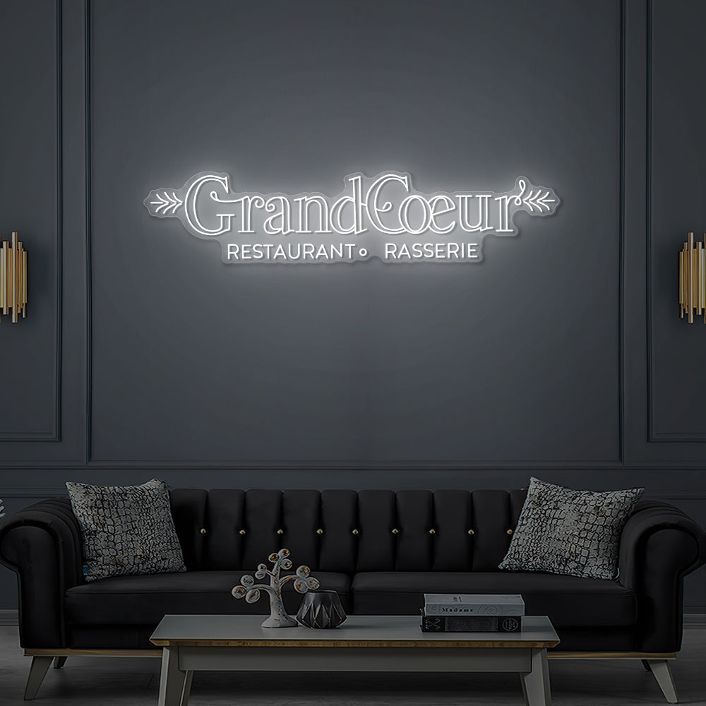 Enseigne LED Néon Personnalisée GrandCœur