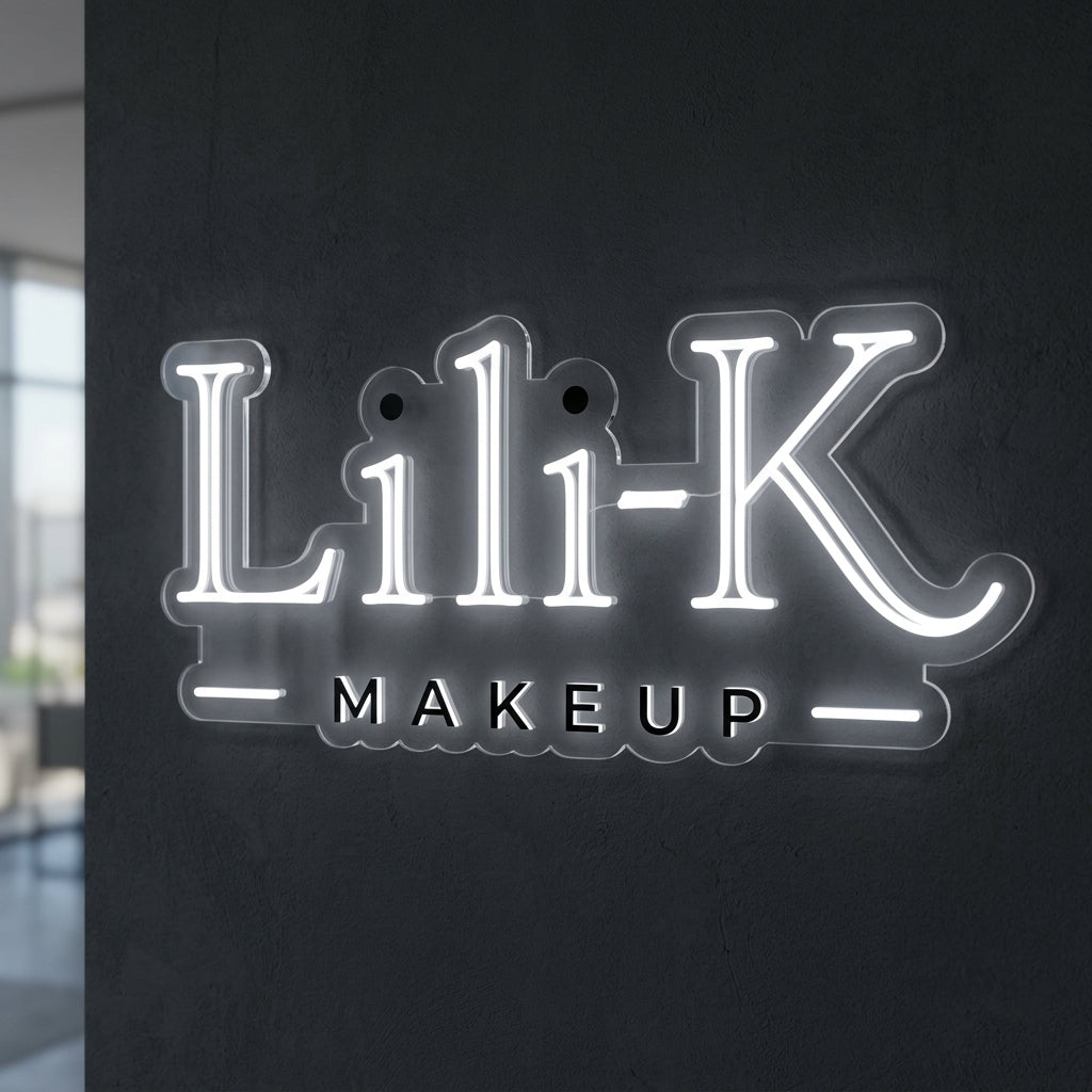 Lili K Makeup - Enseigne néon LED personnalisé
