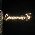 Carcassonnaise Tir - Enseigne néon LED personnalisé