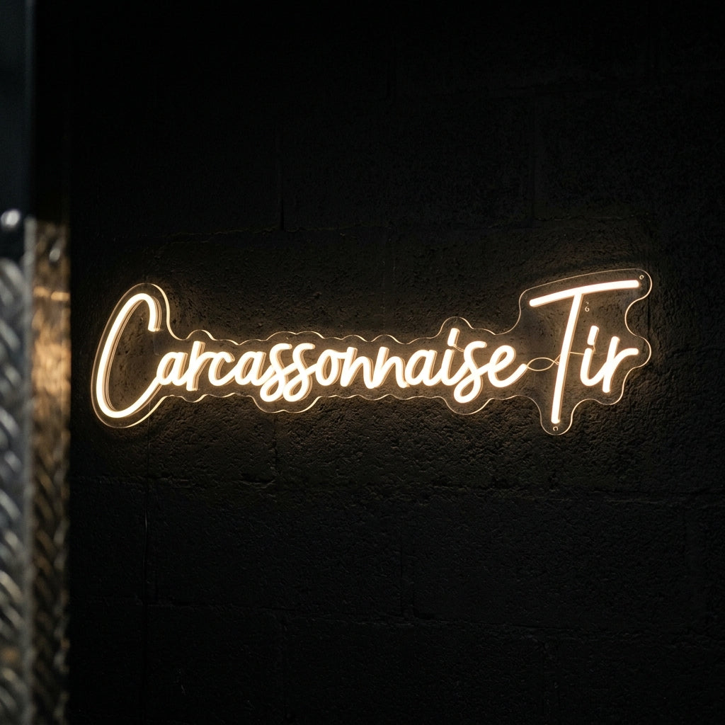 Carcassonnaise Tir - Enseigne néon LED personnalisé