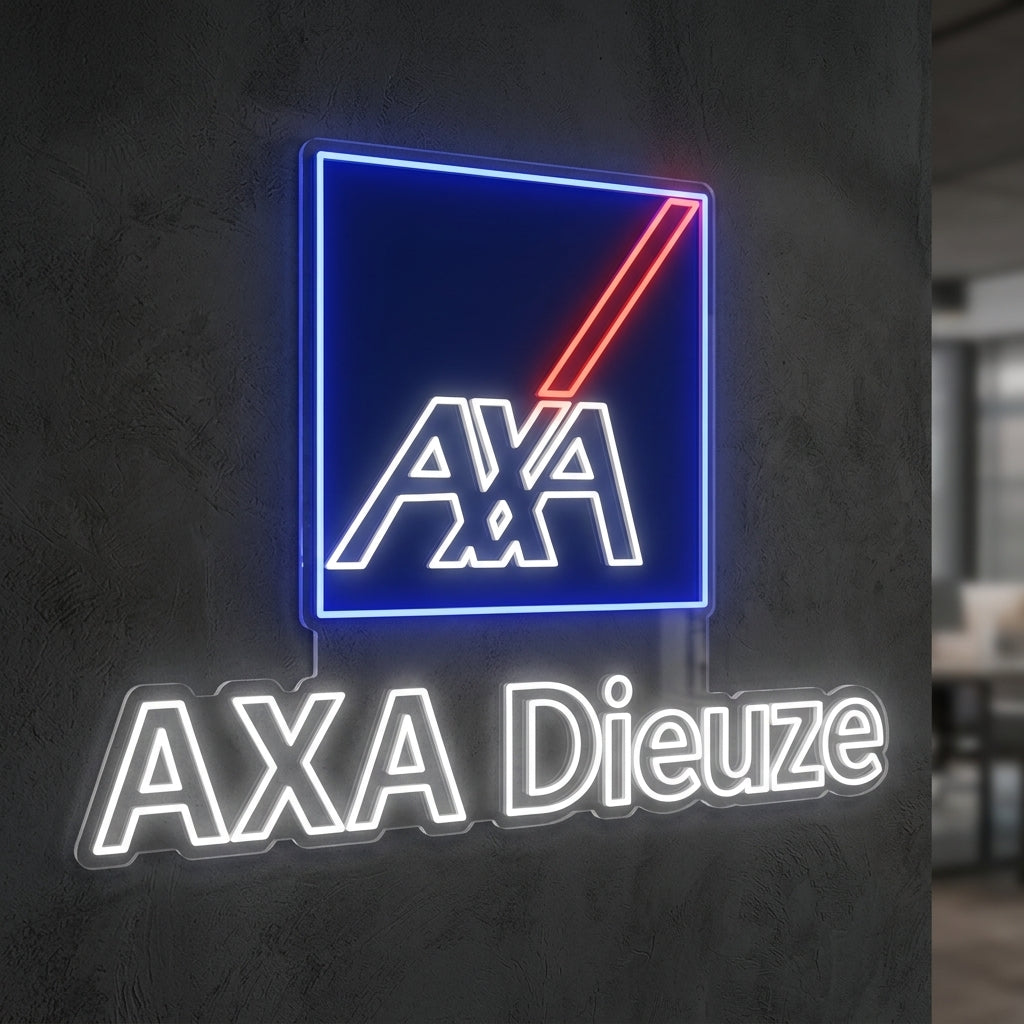 Axa - Enseigne néon LED personnalisé