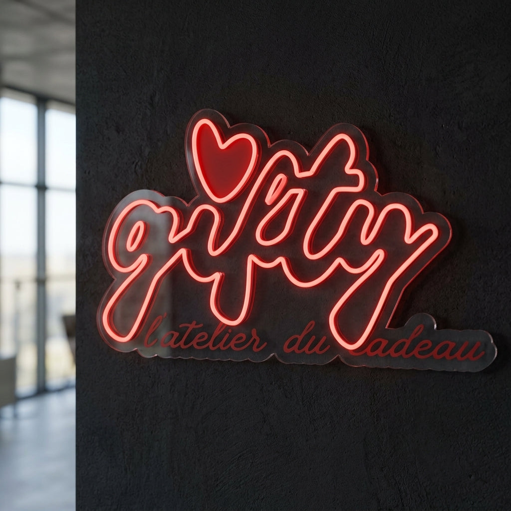 Gifty - Enseigne néon LED personnalisé · Waterproof