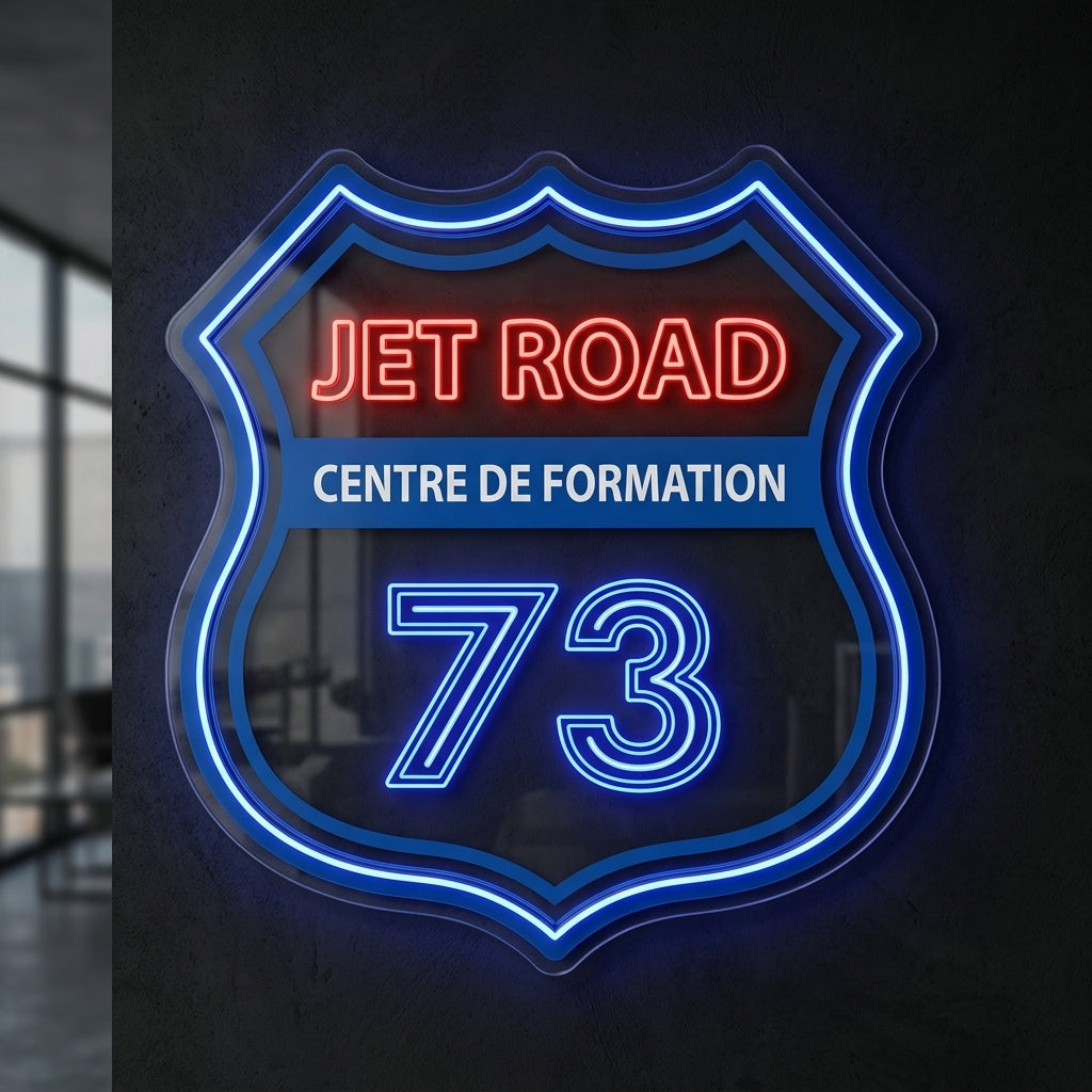 Jet Road - Enseigne néon LED personnalisé