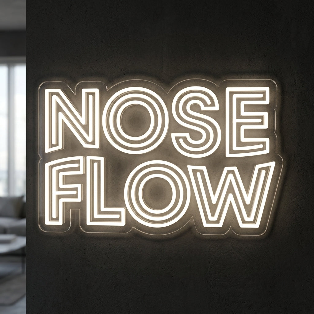 NOSE FLOW - Enseigne néon LED personnalisé