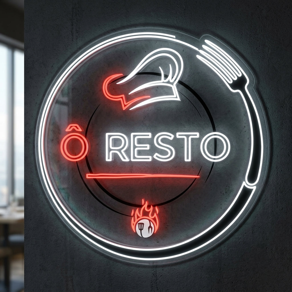 O resto - Enseigne néon LED personnalisé · Waterproof