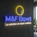 M&F Expert - Espace anti - poux - Enseigne néon LED personnalisé