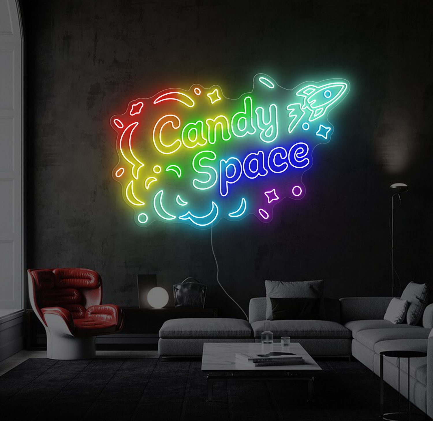 Custom LED Neon Sign Candy Space