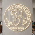 LE GENTLEMAN - Enseigne néon LED personnalisé