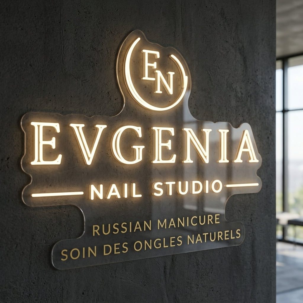 Evgenia Nails - Enseigne néon LED personnalisé