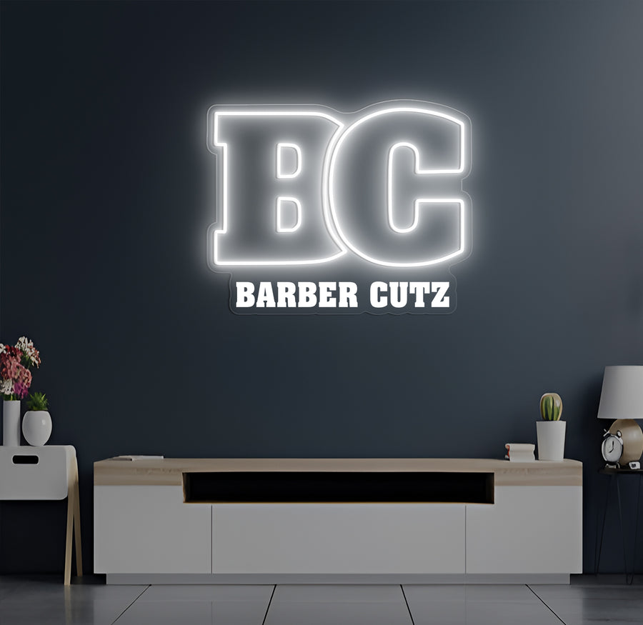 Custom LED Neon Sign BARBER CUTZ