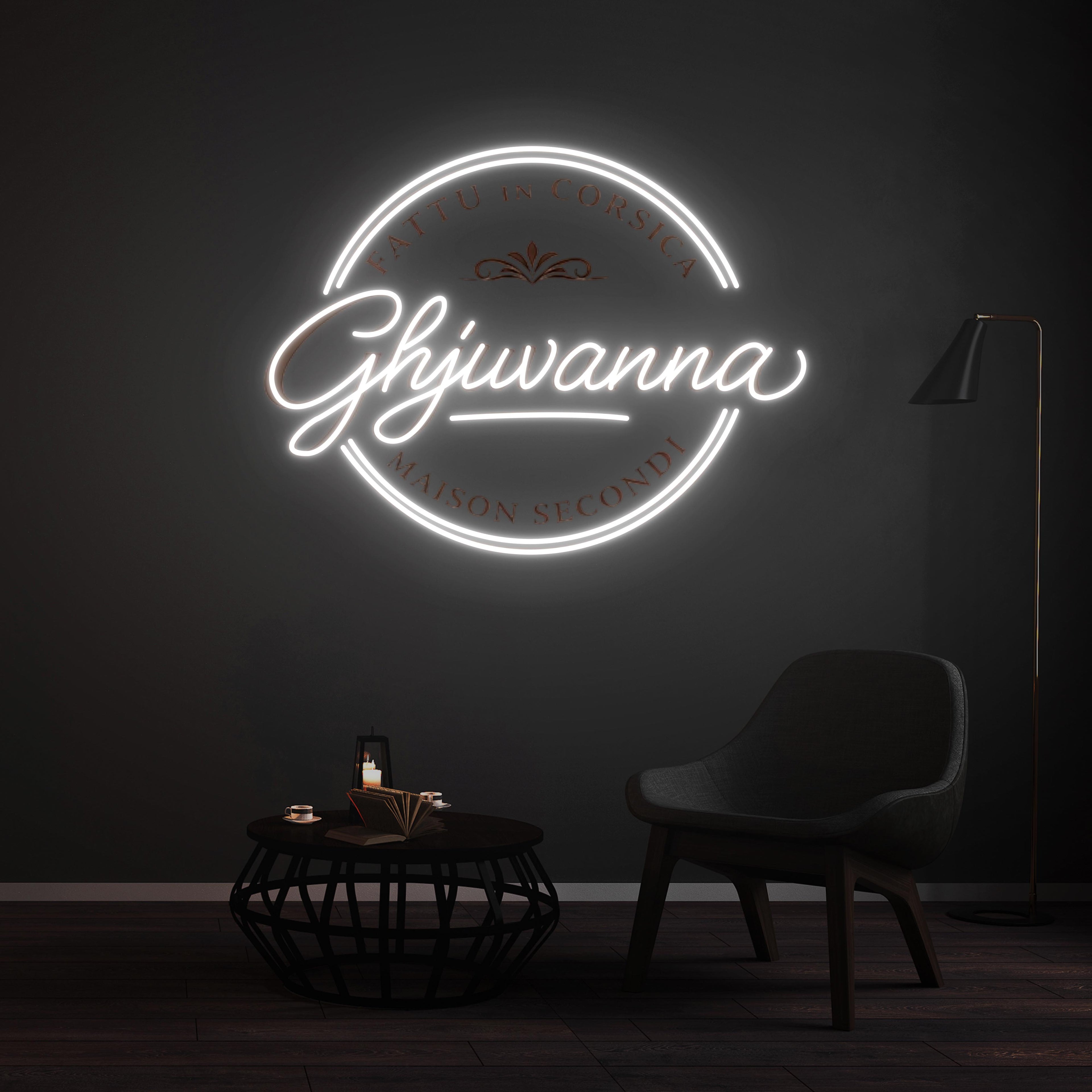 Personnalisation Enseigne LED Néon - Ghjuvanna