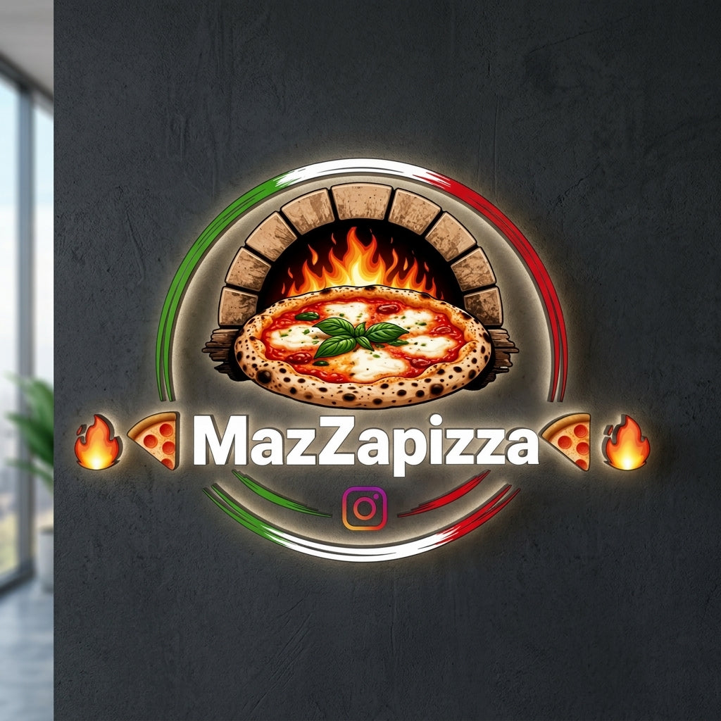 MazZapiZza · Lettres lumineuses rétroéclairées