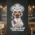 La cuisine de Tof - Enseigne néon LED personnalisé