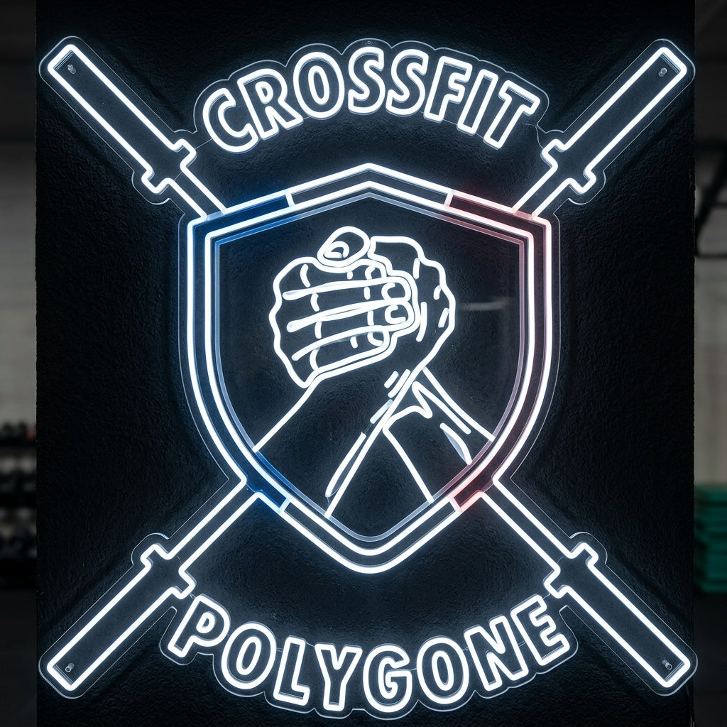 CrossFit Polygone - Enseigne néon LED personnalisé