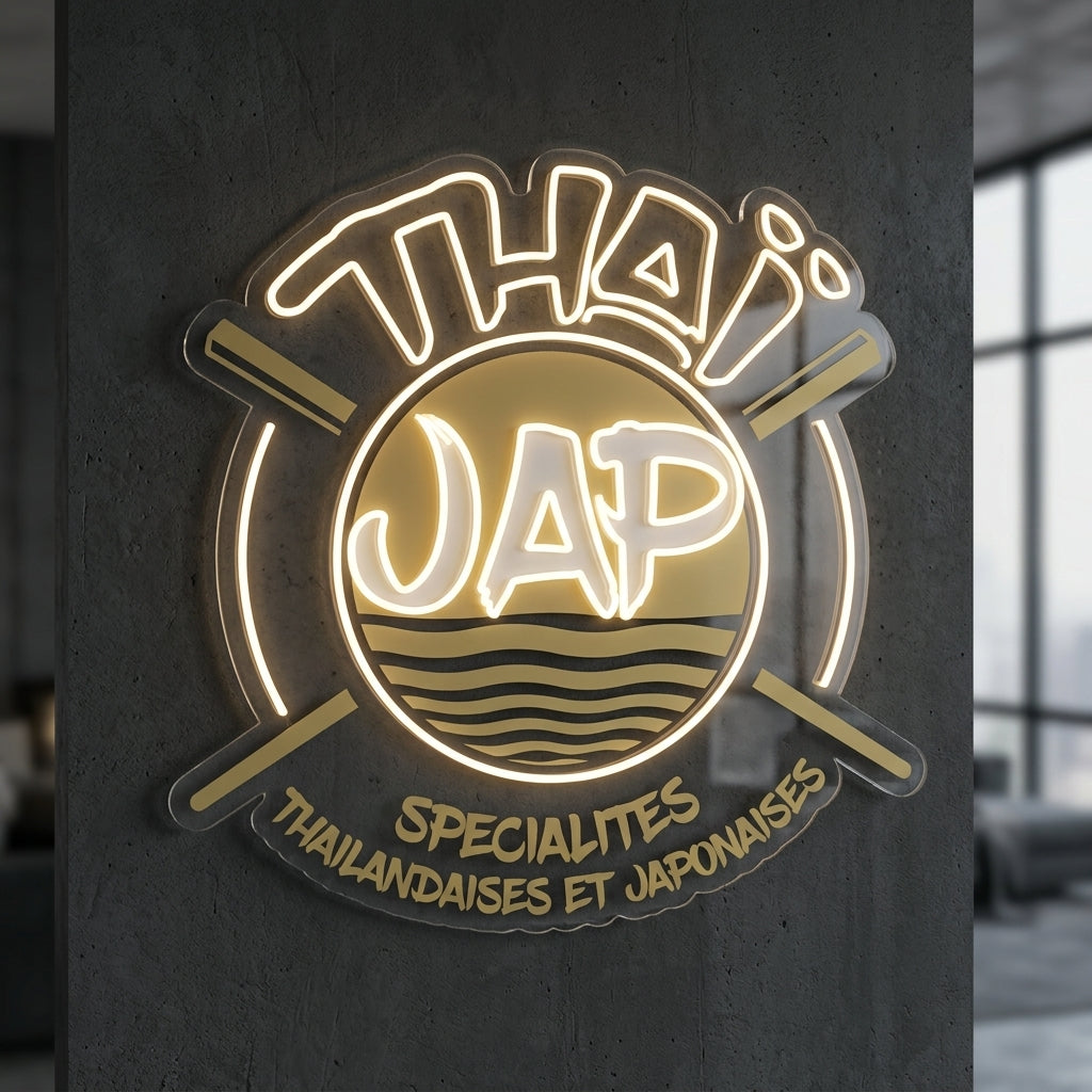 Thaï Jap - Enseigne néon LED personnalisé