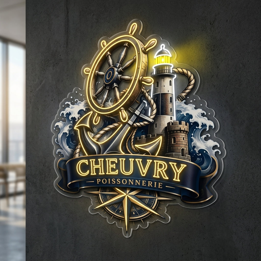 Cheuvry - Enseigne néon LED personnalisé · Waterproof