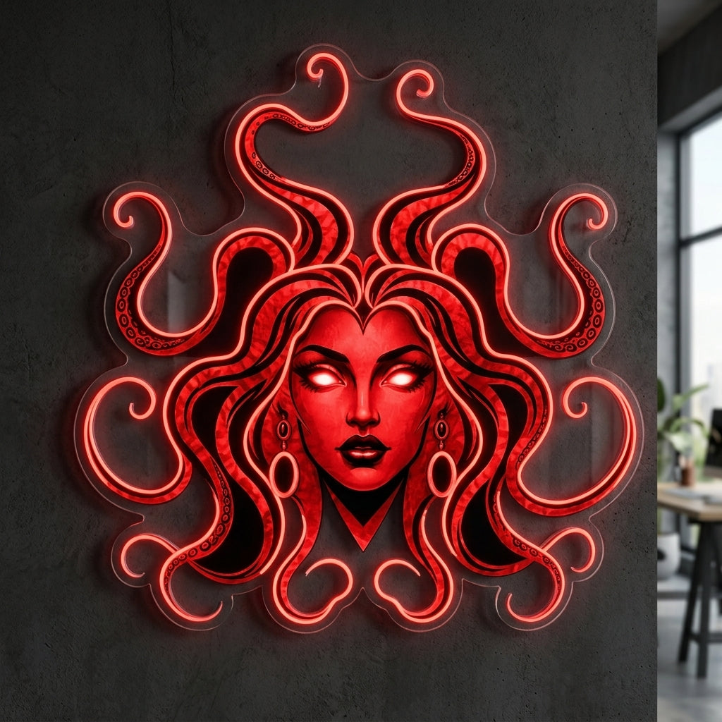 Médusa - Enseigne néon LED personnalisé