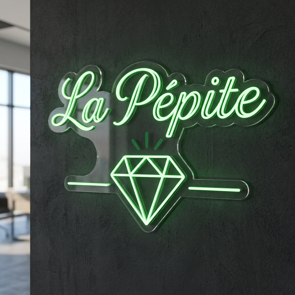 La PÉPITE - Enseigne néon LED personnalisé
