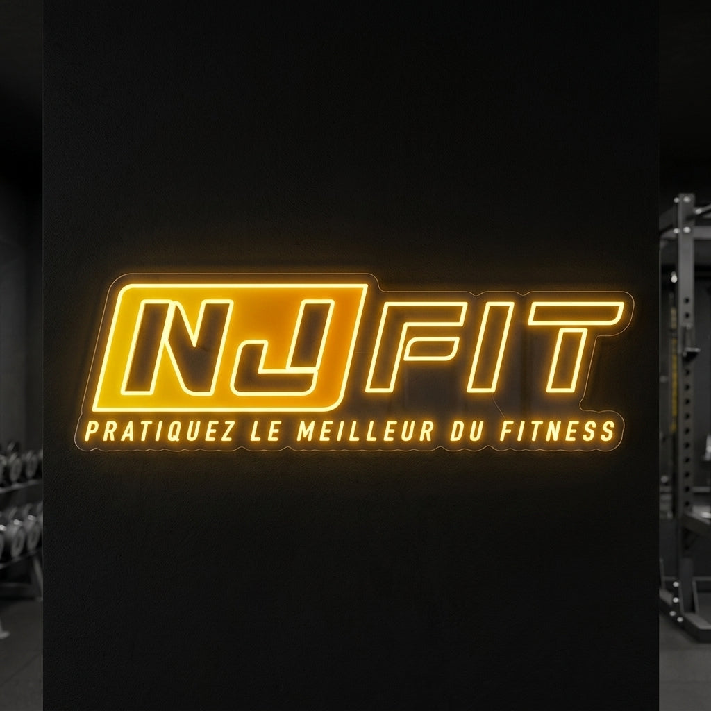 NJ FIT - Enseigne néon LED personnalisé