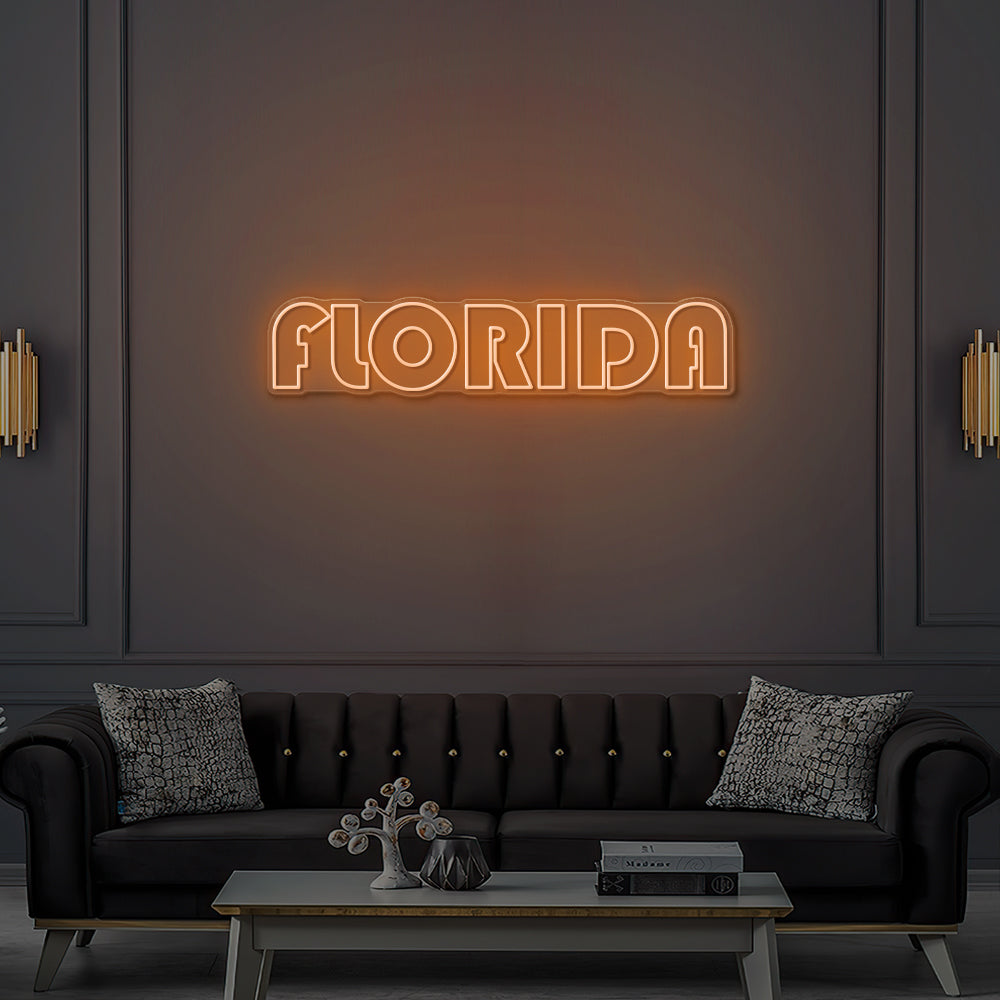 Enseigne LED Néon Personnalisée Florida