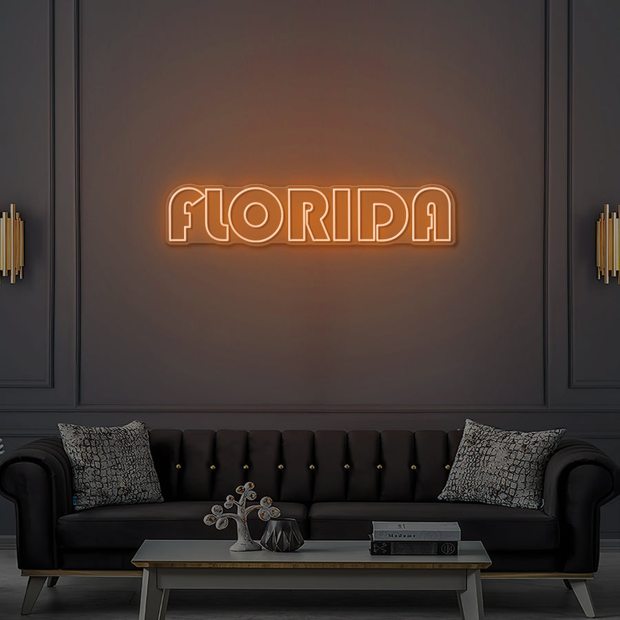 Enseigne LED Néon Personnalisée Florida