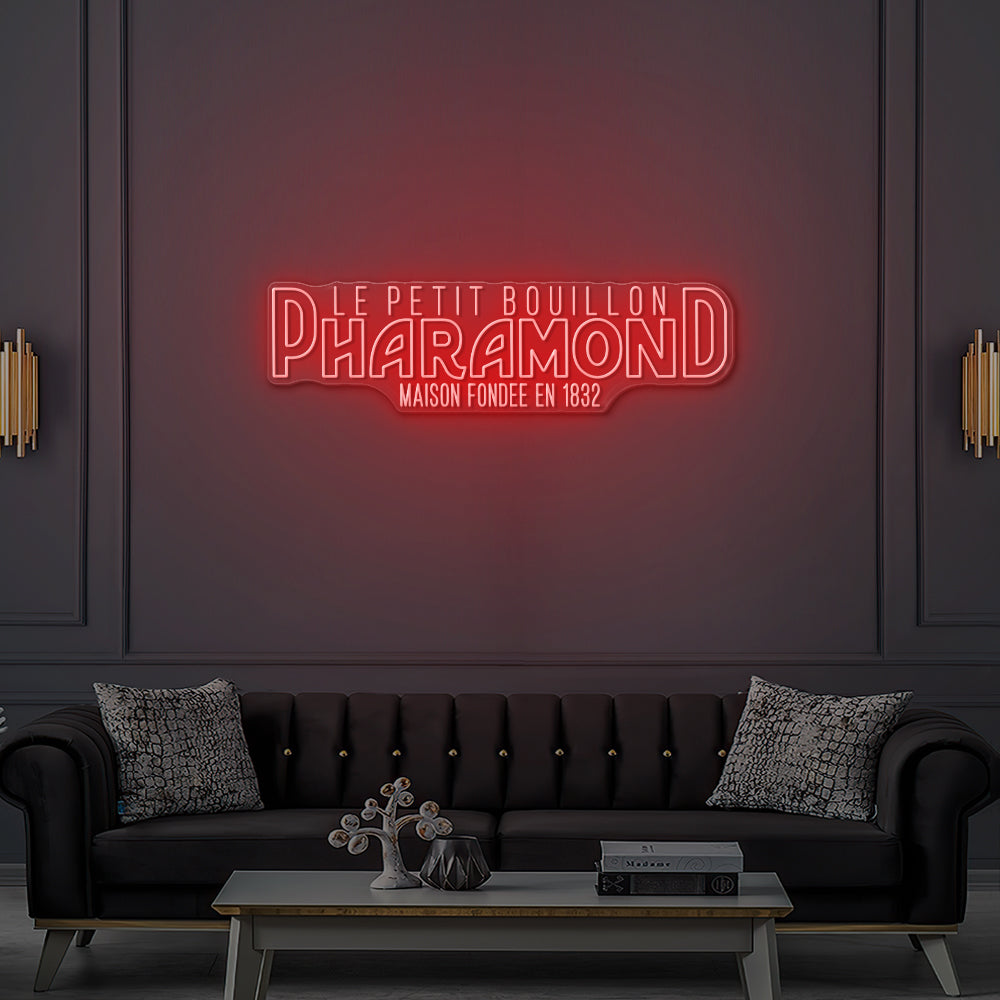 Enseigne LED Néon Personnalisée Le Petit Bouillon Pharamond