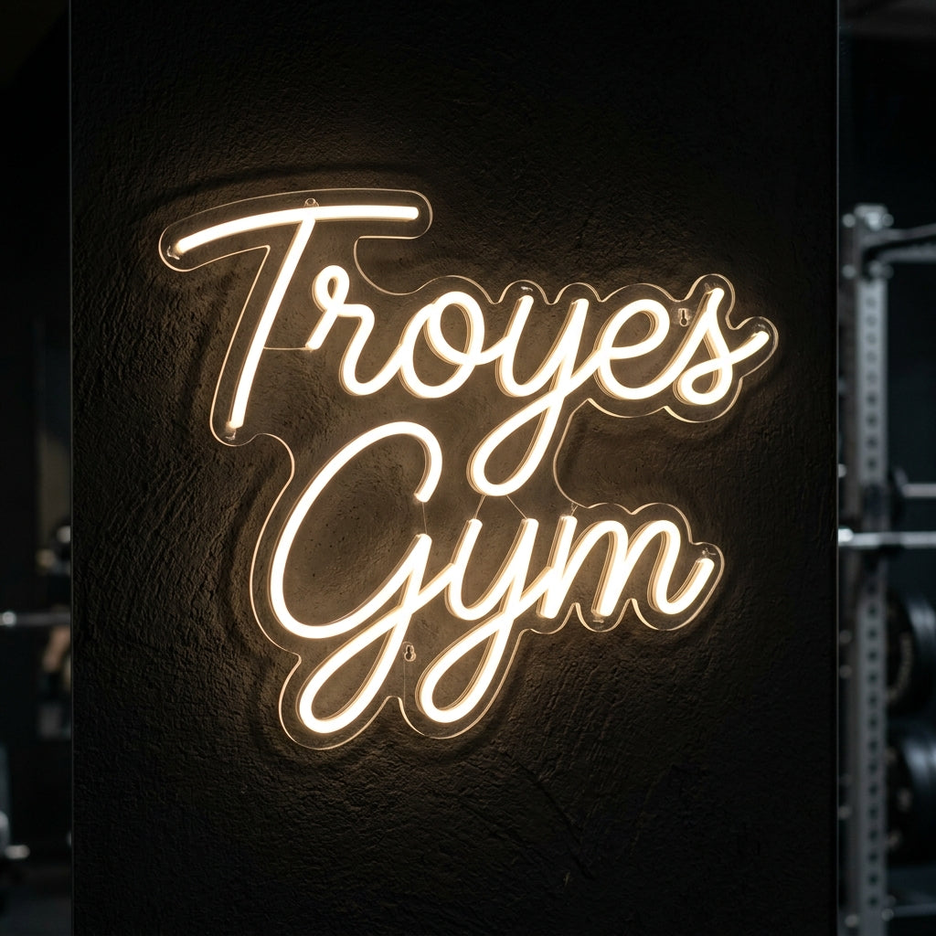Troyes Gym - Enseigne néon LED personnalisé