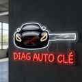 Diag auto cle - Enseigne néon LED personnalisé