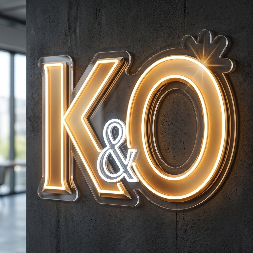 K&O - Enseigne néon LED personnalisé