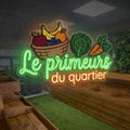 Le primeur du quartier - Enseigne néon LED personnalisé