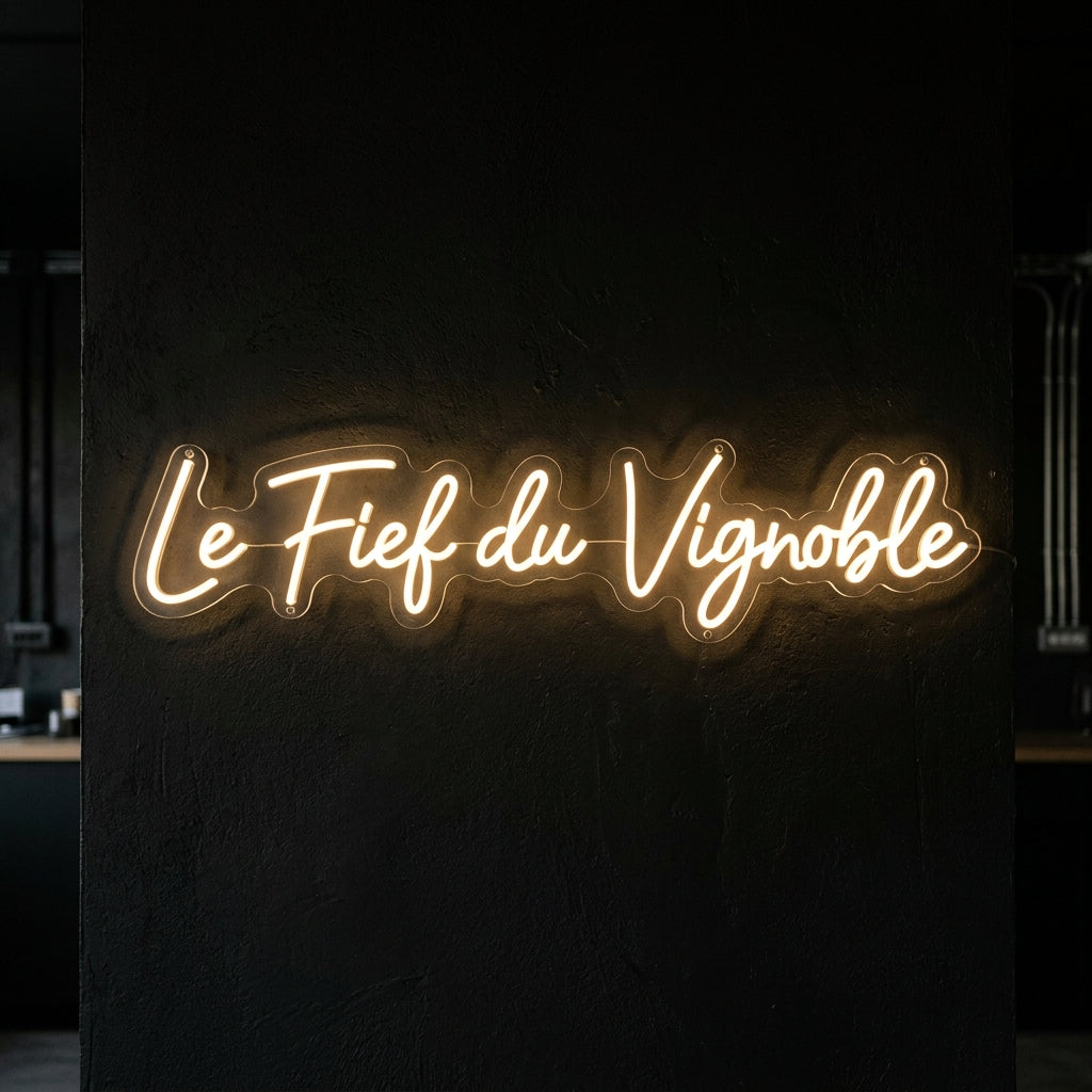 Le Fief du Vignoble - Enseigne néon LED personnalisé