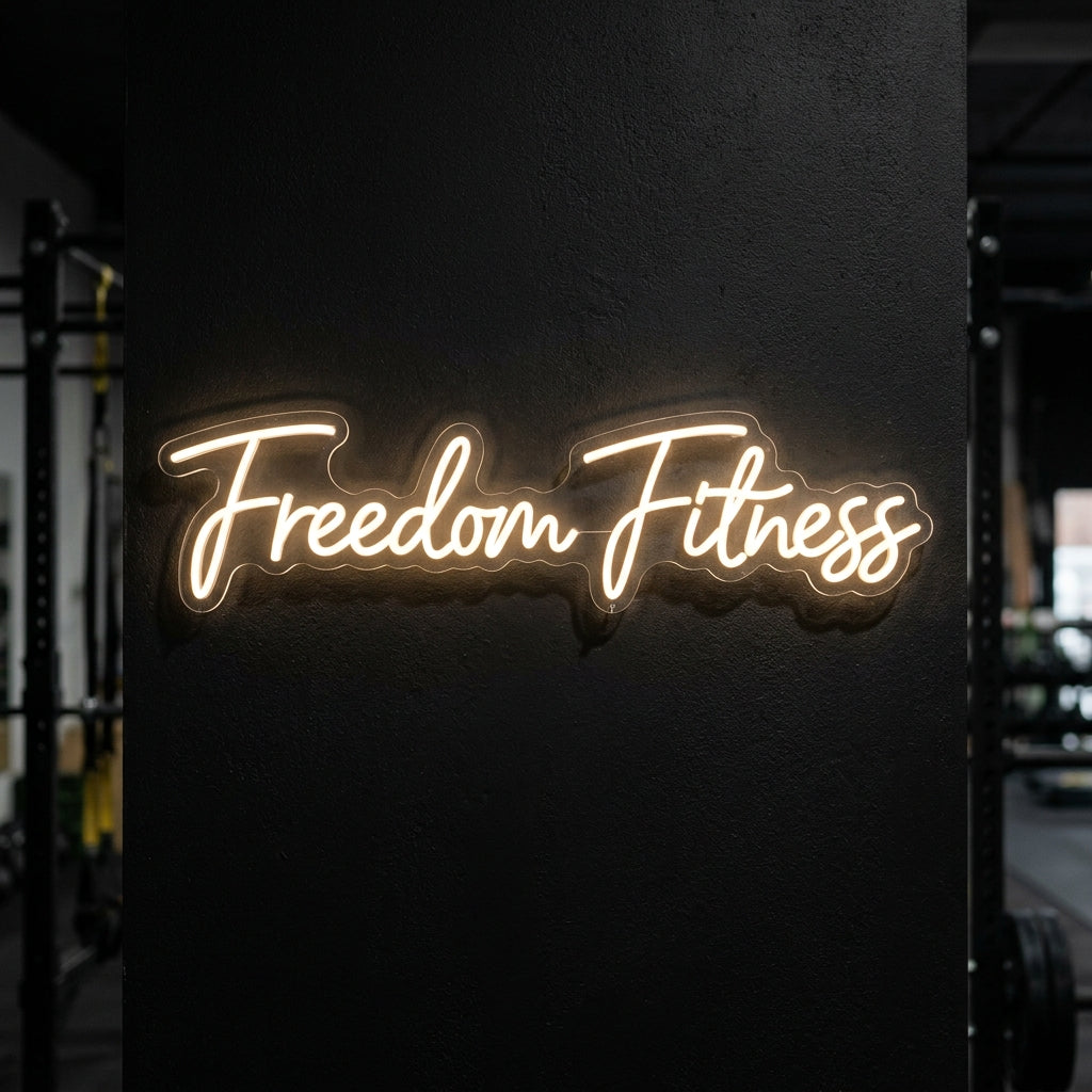 Freedom Fitness - Enseigne néon LED personnalisé