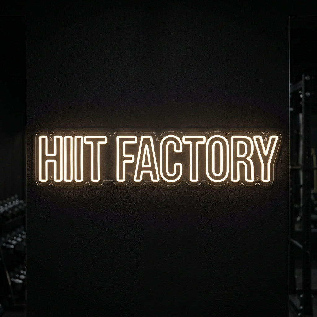 HIIT FACTORY - Enseigne néon LED personnalisé