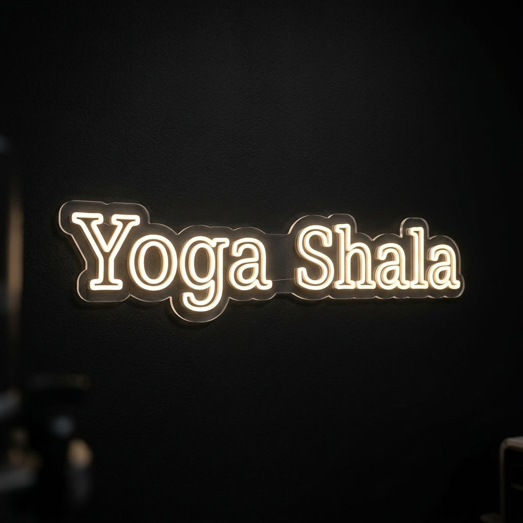Yoga Shala - Enseigne néon LED personnalisé
