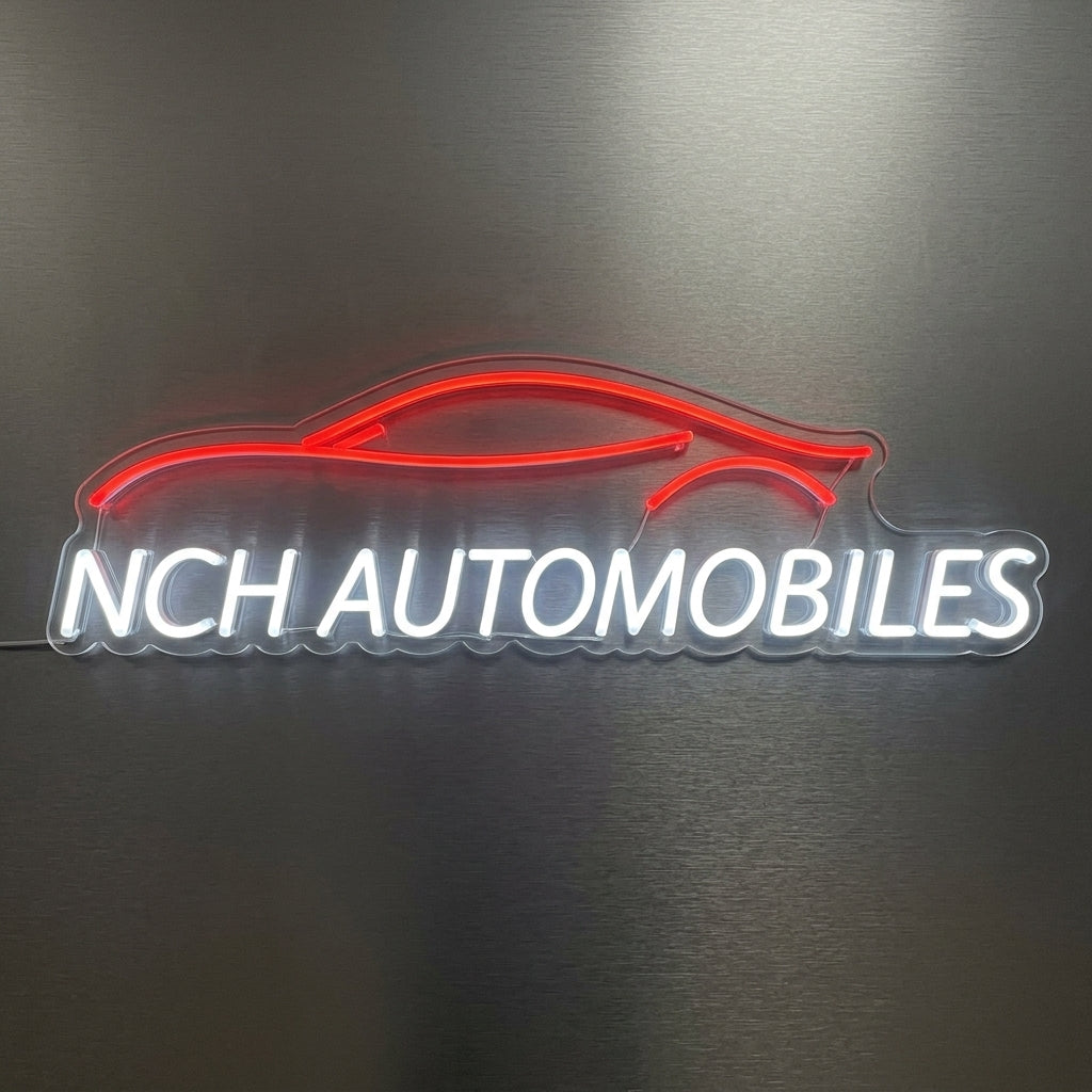 NCH AUTOMOBILES - Enseigne néon LED personnalisé