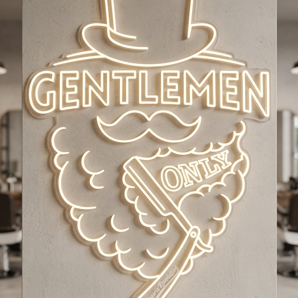 Gentlemen Only - Enseigne néon LED personnalisé