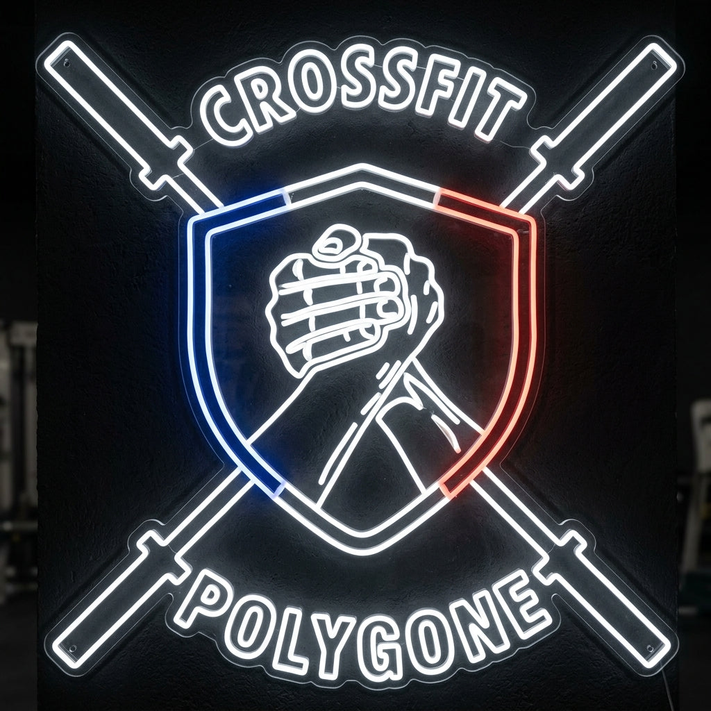 CrossFit Polygone - Enseigne néon LED personnalisé